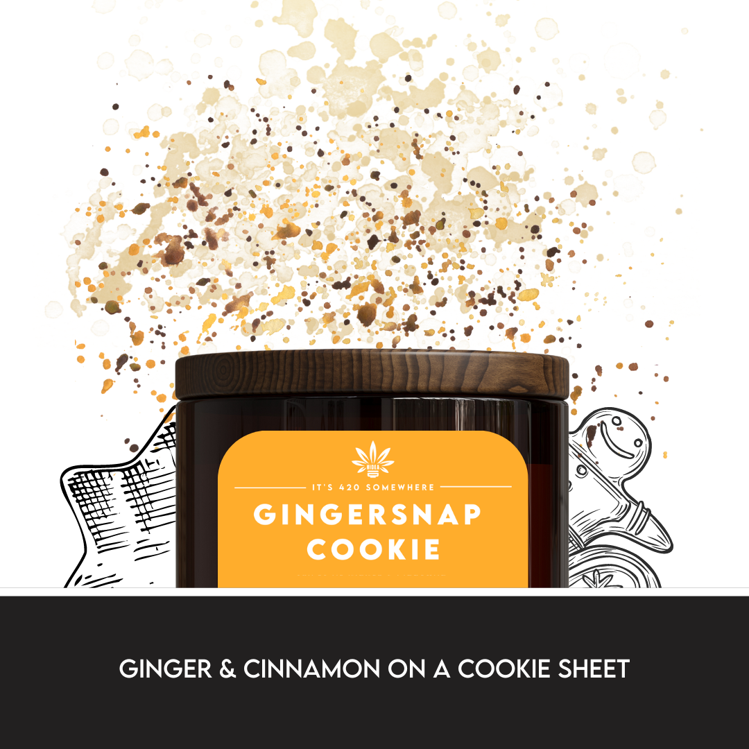 Gingersnap Cookie – 12oz Soy Candle with Hidden Bowl Piece