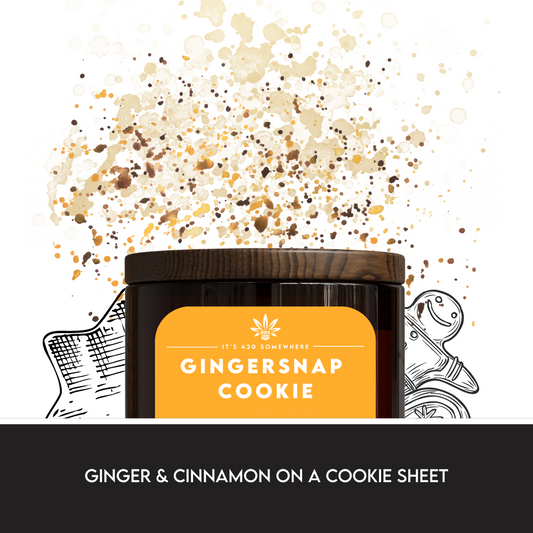 Gingersnap Cookie – 12oz Soy Candle with Hidden Bowl Piece