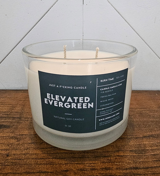 Elevated Eveergreen| Luxury Soy Candle by HiDEA | Hand-Poured Soy Candle
